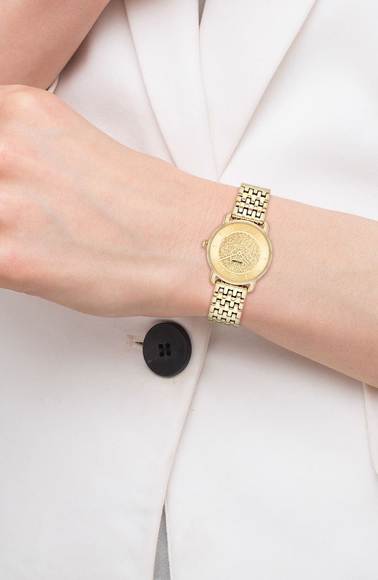 COACH Elliot Bracelet Watch, 28mm, Alternate, color, Gold