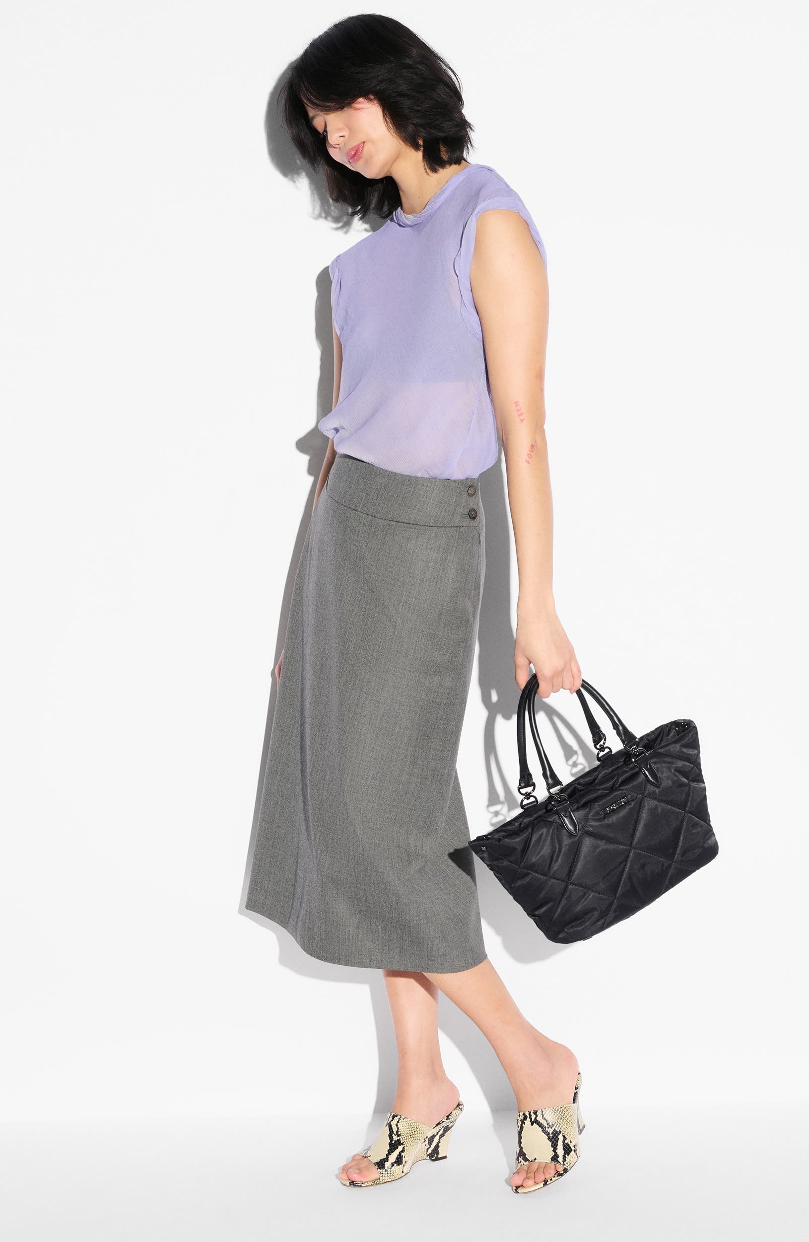 Small Madison East/West Tote, Alternate, color, BLACK