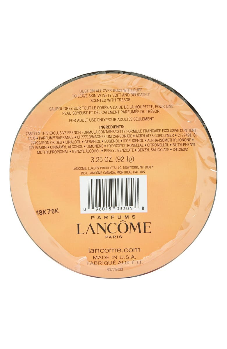 Lancôme Trésor Perfumed Body Powder, Alternate, color, 