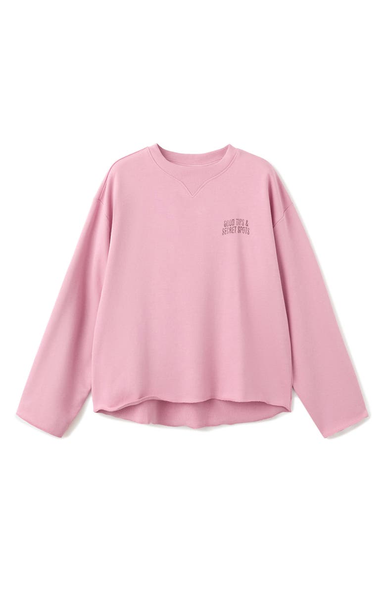 MANGO TEEN <p>Oversize Graphic Sweatshirt</p>, Alternate, color, Pink