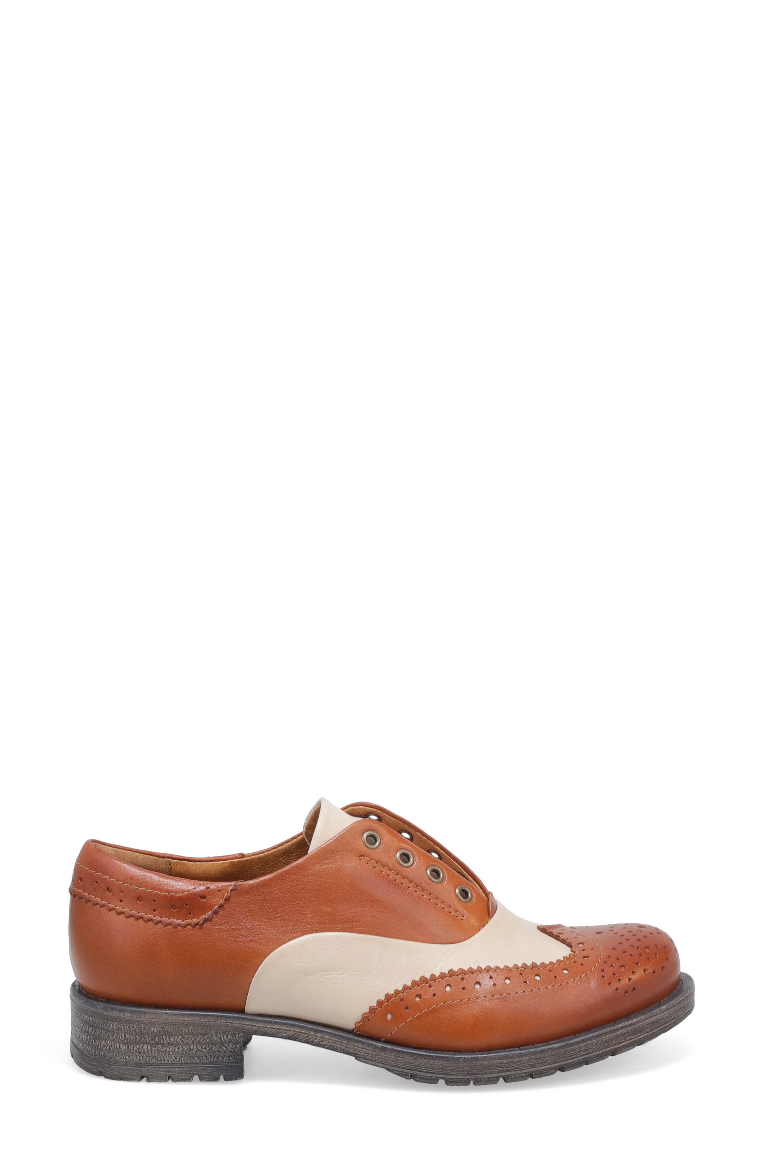 Peabody Spectator Wingtip Oxford, Alternate, color, BRANDY/CREAM