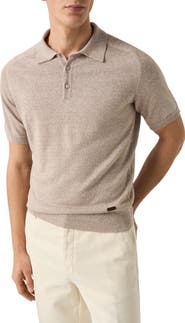 Eton Linen & Cotton Fine Knit Polo