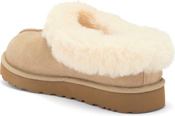 Tazzette Genuine Shearling Collar Slipper