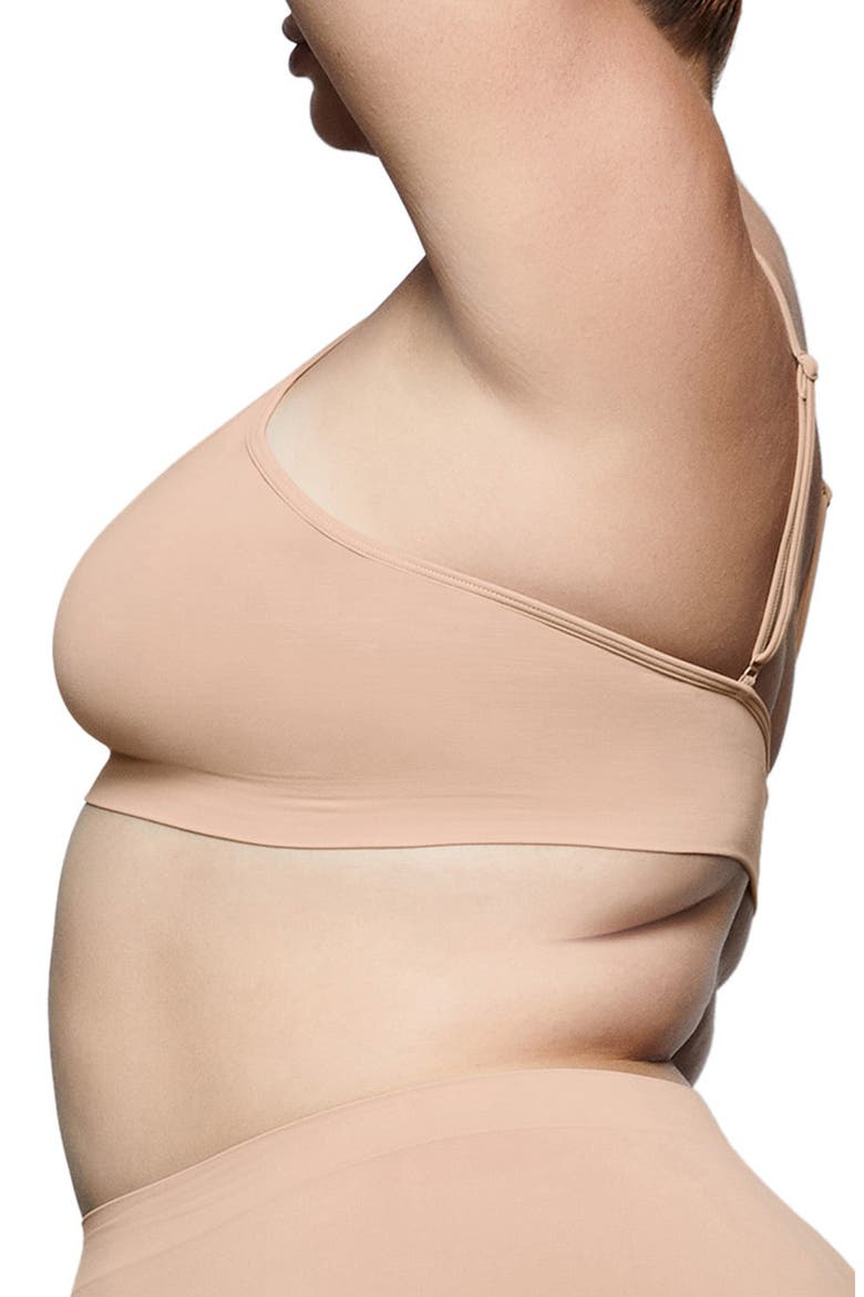 Soft Smoothing Seamless Scoop Bralette, Alternate, color, CLAY