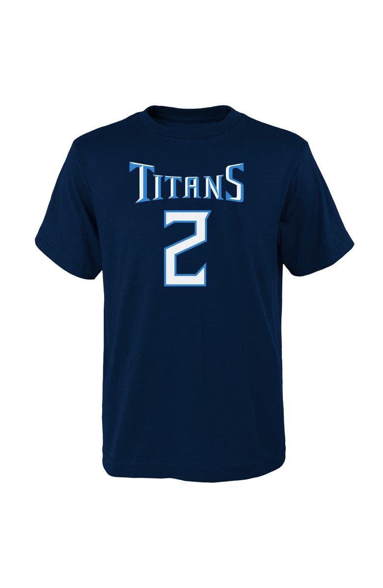 Outerstuff Youth Julio Jones Navy Tennessee Titans Mainliner Player Name & Number T-Shirt, Alternate, color, Navy