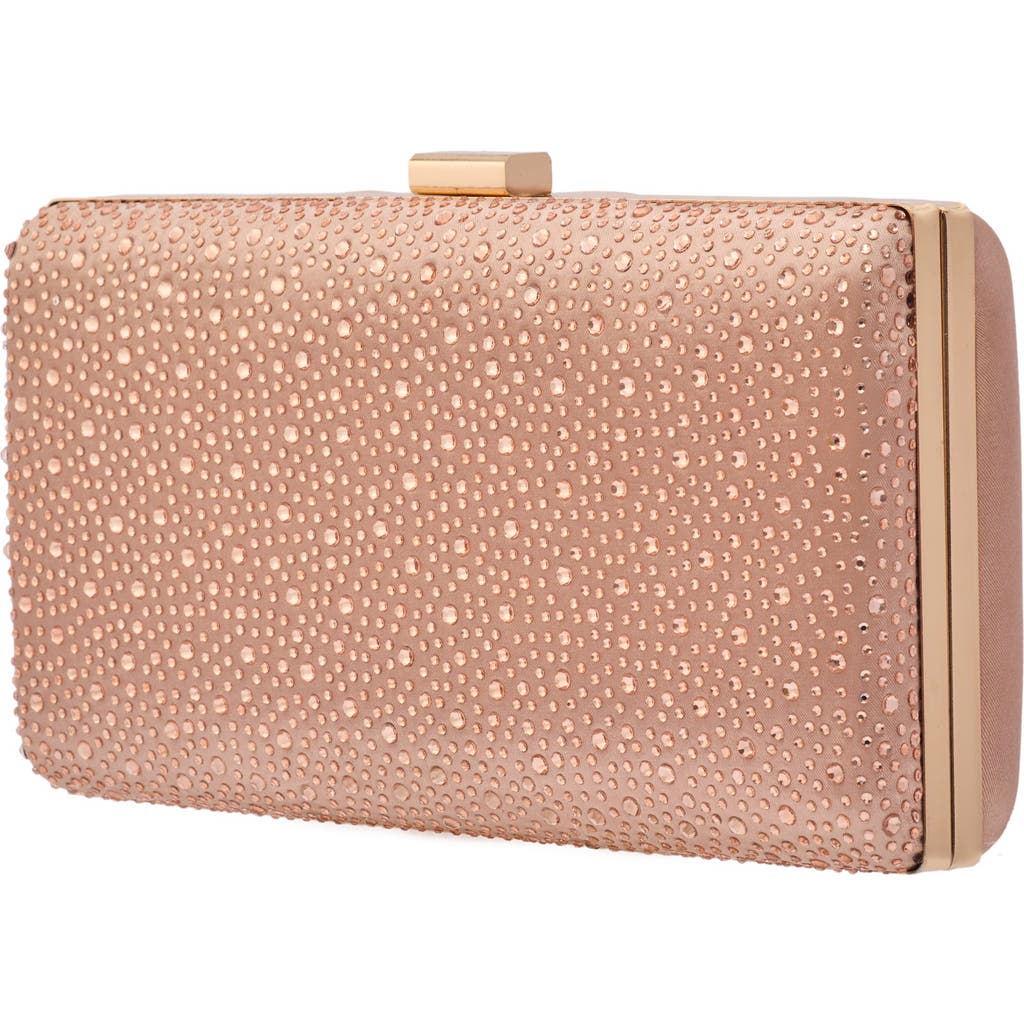 Lady Couture Vibrant Rhinestone Handbag In Gold