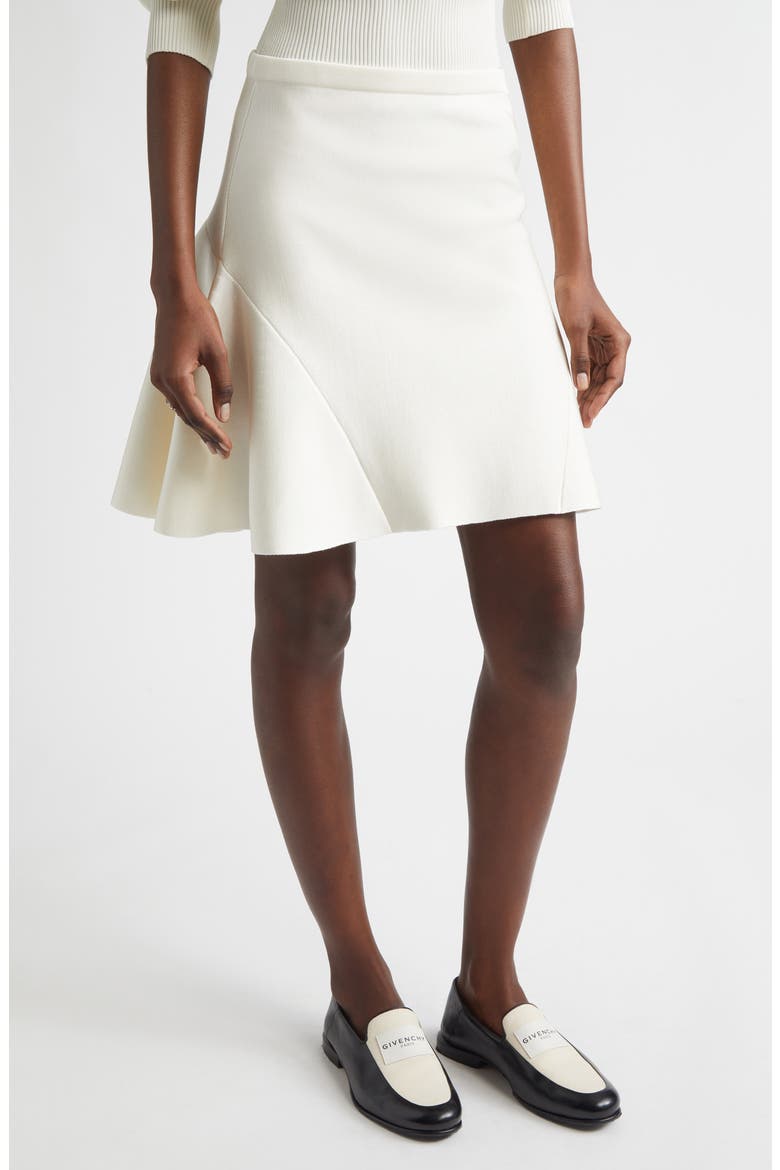 Flared Knit Skirt, Main, color, IVORY