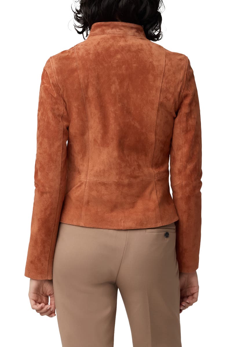 Soia & Kyo Saskia Suede Moto Jacket, Alternate, color, 