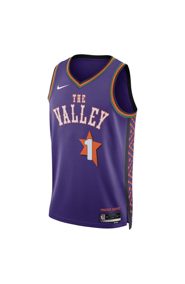 Nike Unisex Nike Devin Booker Purple Phoenix Suns 2024/25 Swingman Player Jersey - City Edition, Alternate, color, 