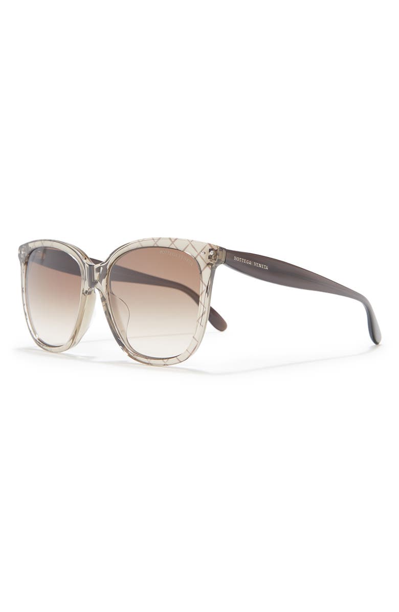 Bottega Veneta 55mm Square Sunglasses, Alternate, color,