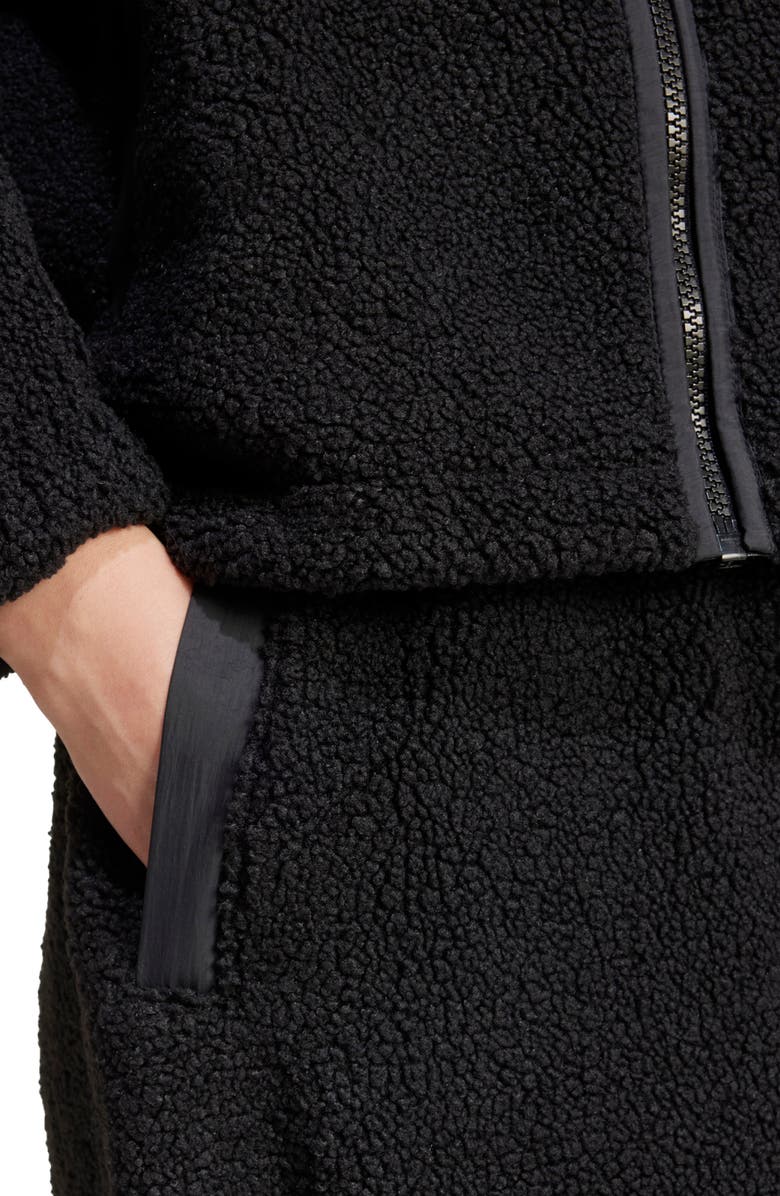 adidas Originals Recycled Polyester Teddy Fleece Track Pants, Alternate, color,