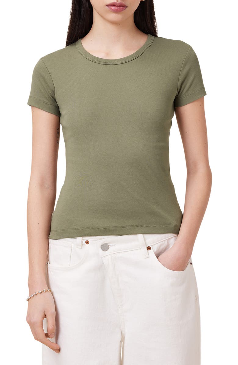 AllSaints Stevie Cotton T-Shirt, Main, color, Mermaid Green