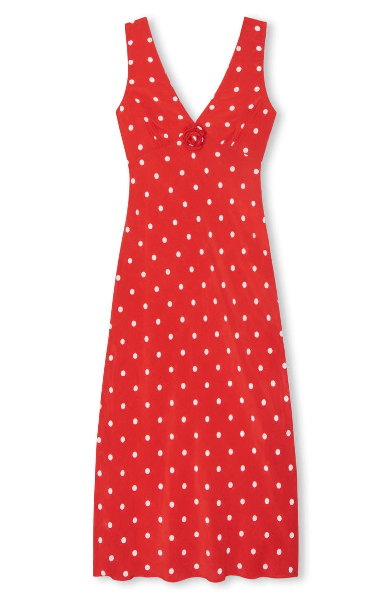 Rails Terena Sleeveless Midi Dress, Main, color, Rossa