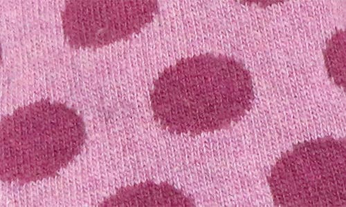 Portolano Two In One Gloves And Armwarmer In Polka Dots In Pink
