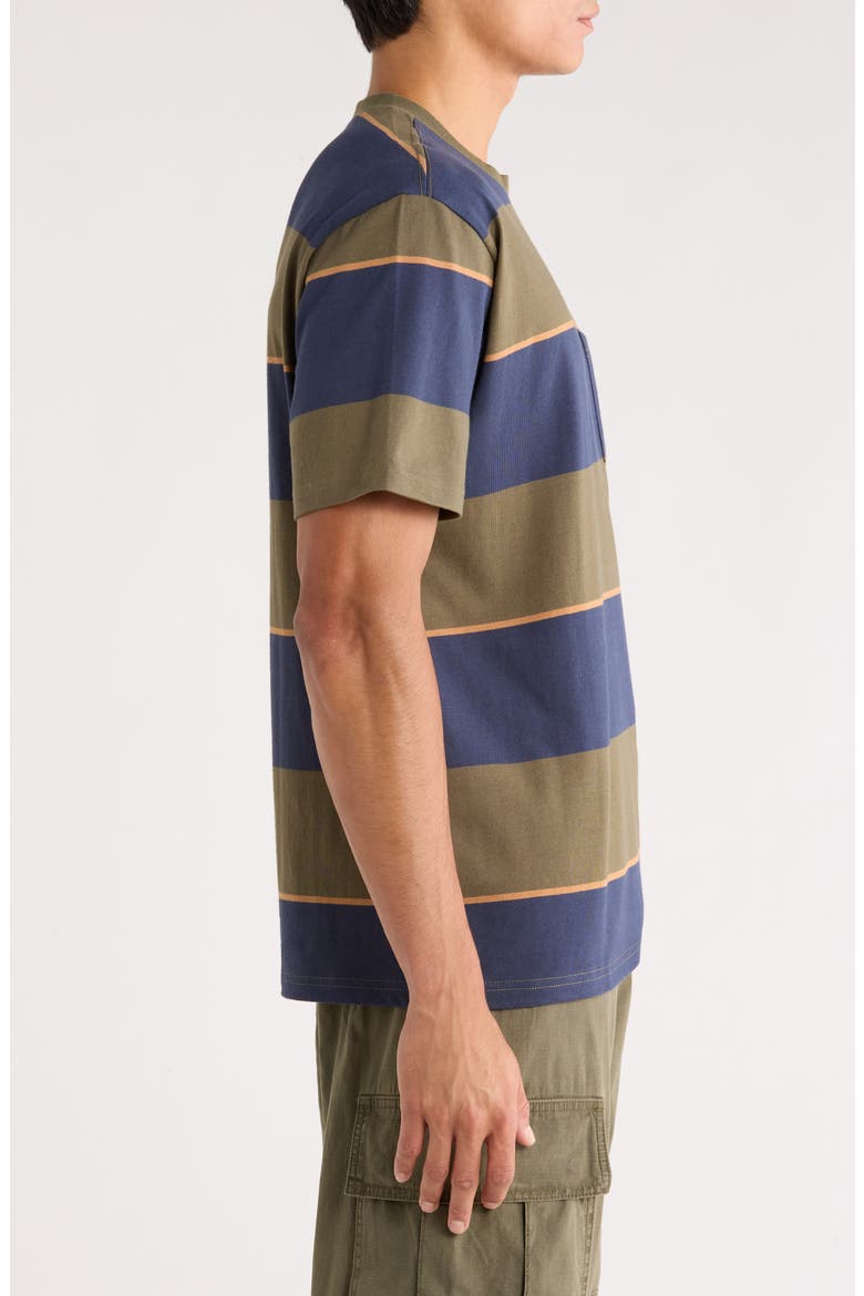 Dayshift Stripe Cotton Pocket T-Shirt, Alternate, color, MOODY BLUE