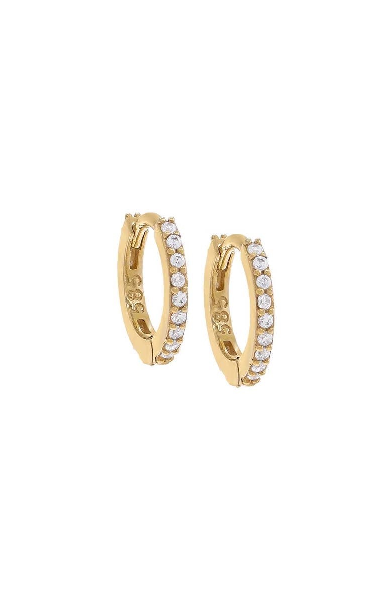 BY ADINA EDEN CZ Mini Huggie Earring 14K, Main, color, 