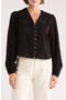 Button Front Eyelet Shirt