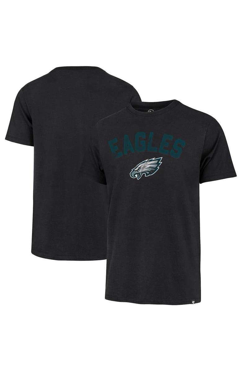'47 Men's '47 Black Philadelphia Eagles All Arch Franklin T-Shirt, Alternate, color,