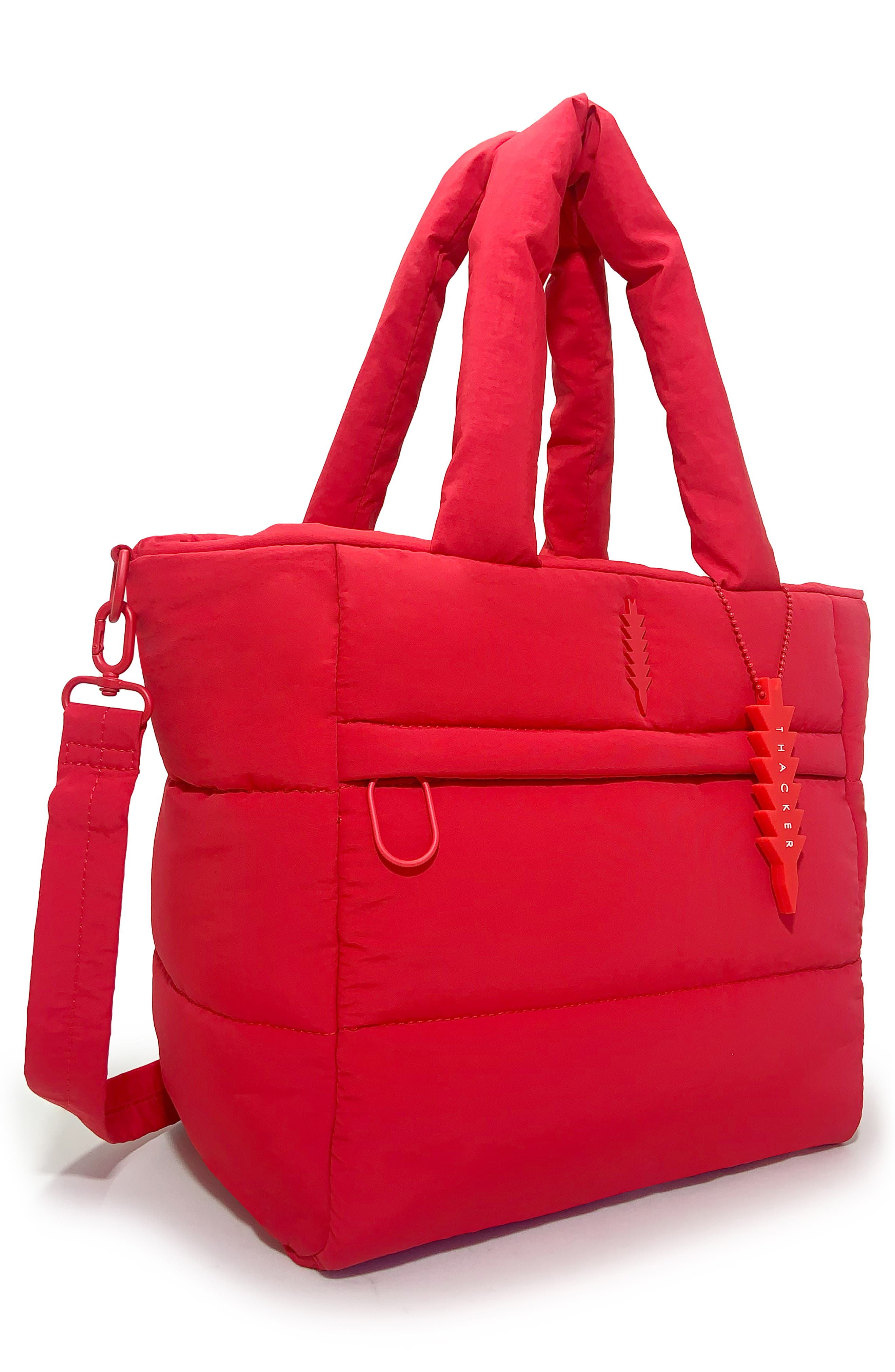 Thacker Quinn Quilted Medium Tote Bag, Alternate, color, Apple