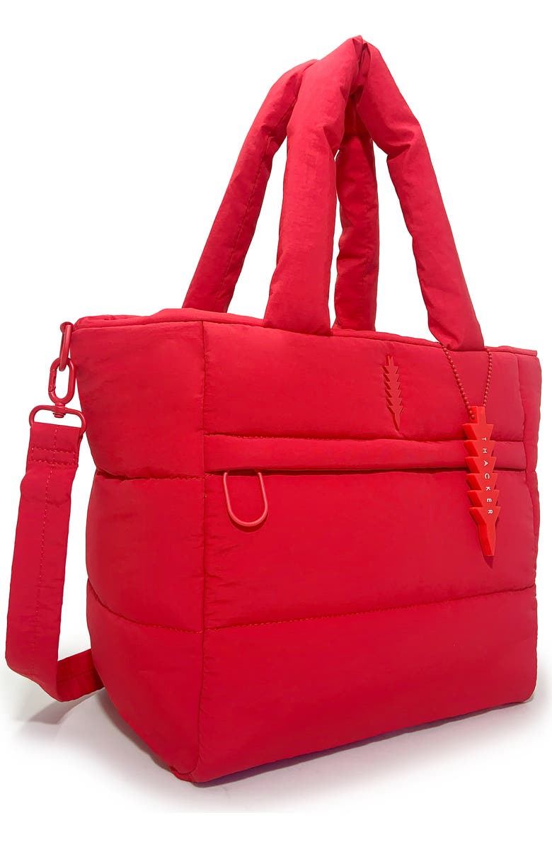 Thacker Quinn Quilted Medium Tote Bag, Alternate, color, Apple