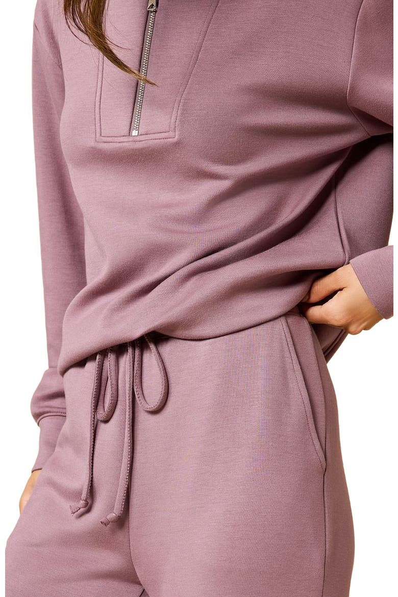 Athleisure DreamTech 1/4 Zip Jogger Set, Alternate, color, Driftwood