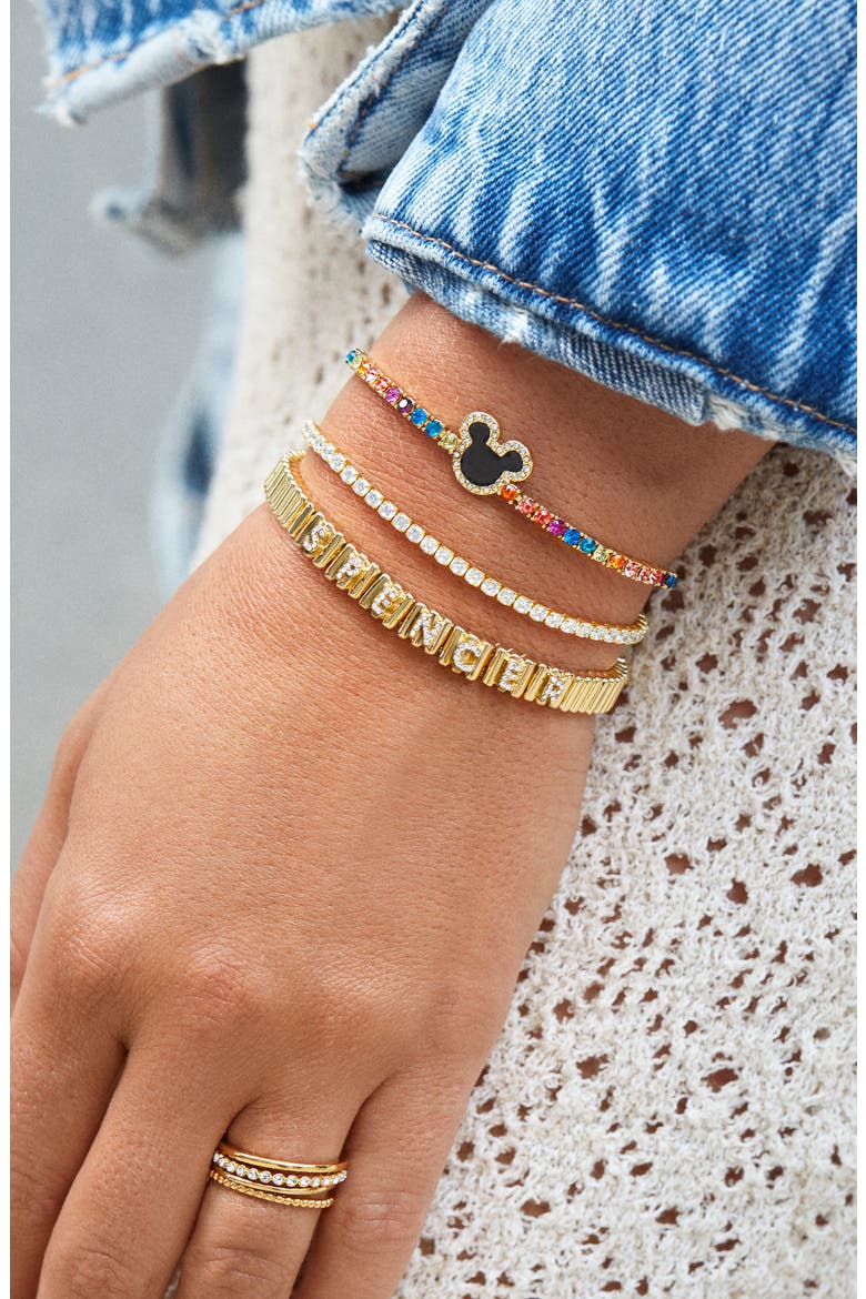 Disney® Mickey Pull Through Bracelet, Alternate, color, GOLD MULTI
