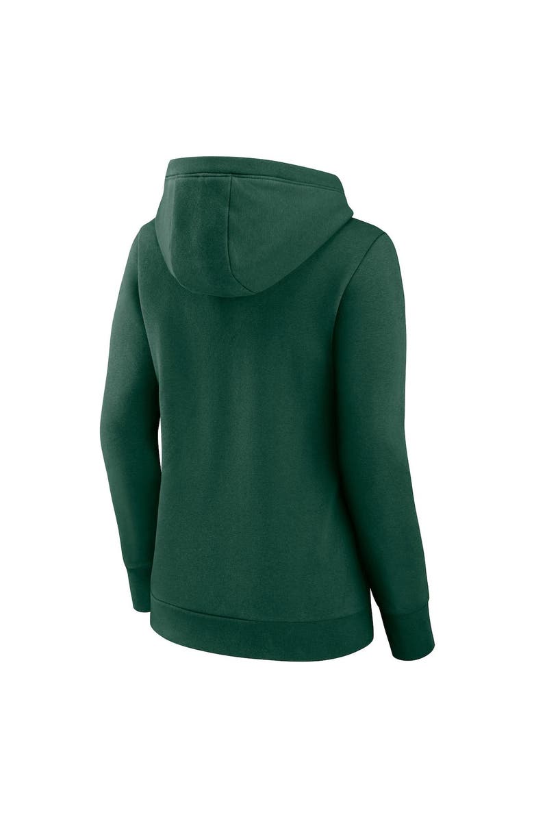 FANATICS Women's Fanatics Branded Green Oakland Athletics Simplicity Crossover V-Neck Pullover Hoodie, Alternate, color, Hunter Green