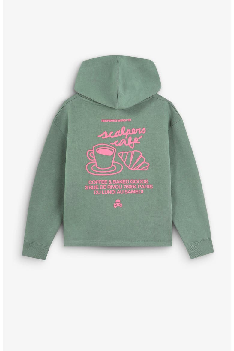 Croissanthoodie Girls, Alternate, color, Green