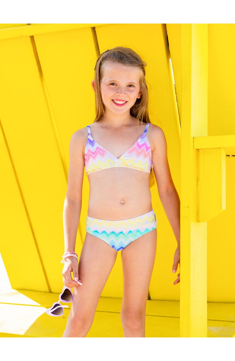 Limeapple Printed Bikini Swimsuit, Alternate, color, 