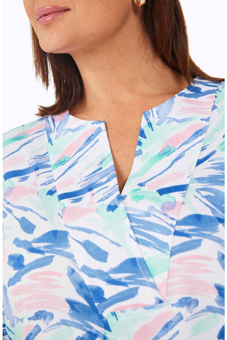 Vena Cotton Tunic, Alternate, color, NAVY MULTI