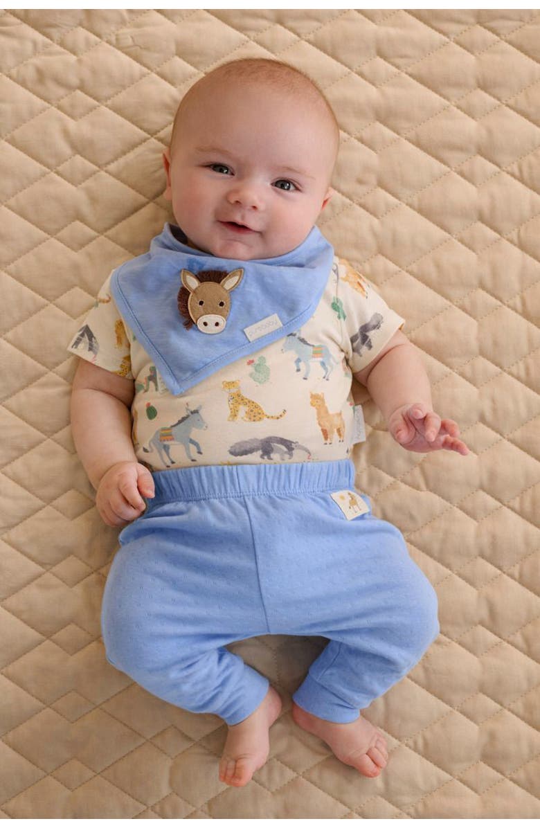 Purebaby 3 Piece Gift Set Boys, Alternate, color, Animal Fiesta Print