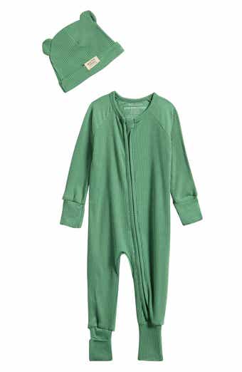 Rib One-Piece & Hat Set