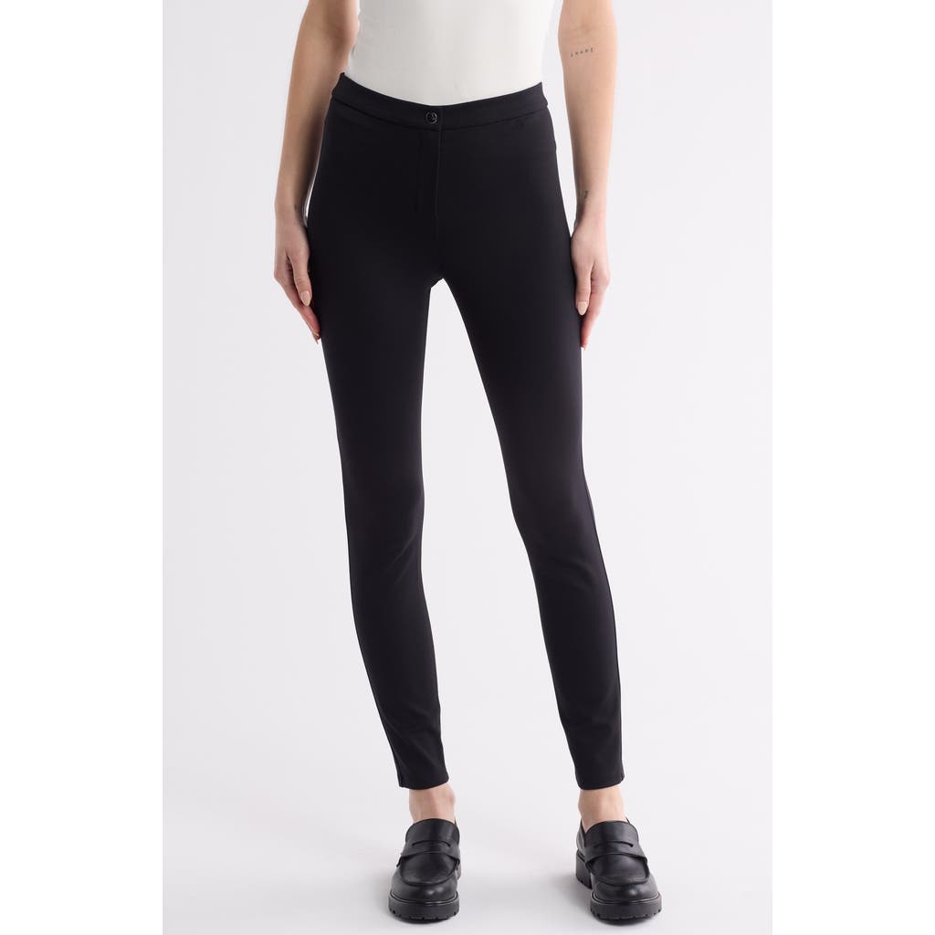 Theory Skinny Fit Pants In Black