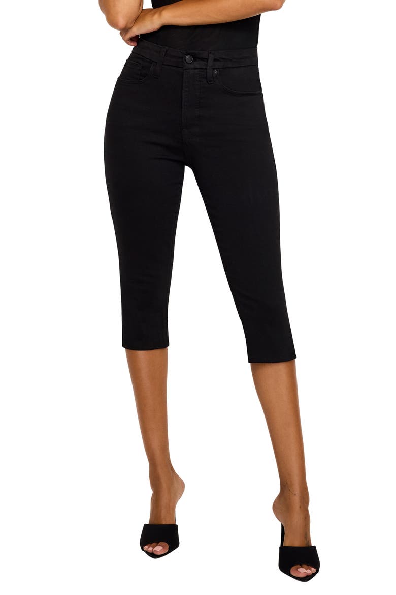 Good Capri Jeans, Main, color, BLACK001