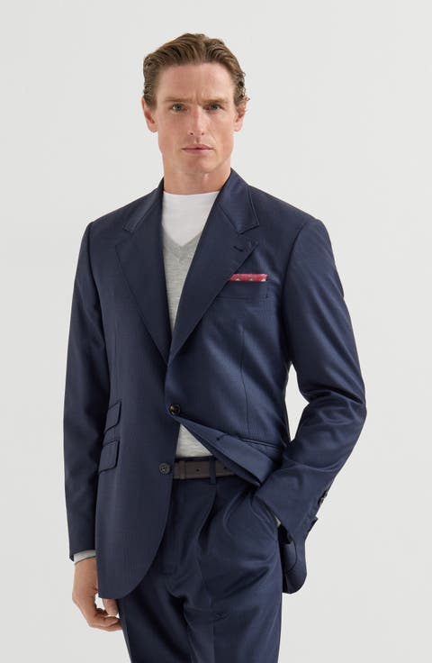 Virgin wool houndstooth Cavallo Tailor blazer