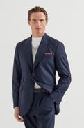 Brunello Cucinelli Virgin wool houndstooth Cavallo Tailor blazer