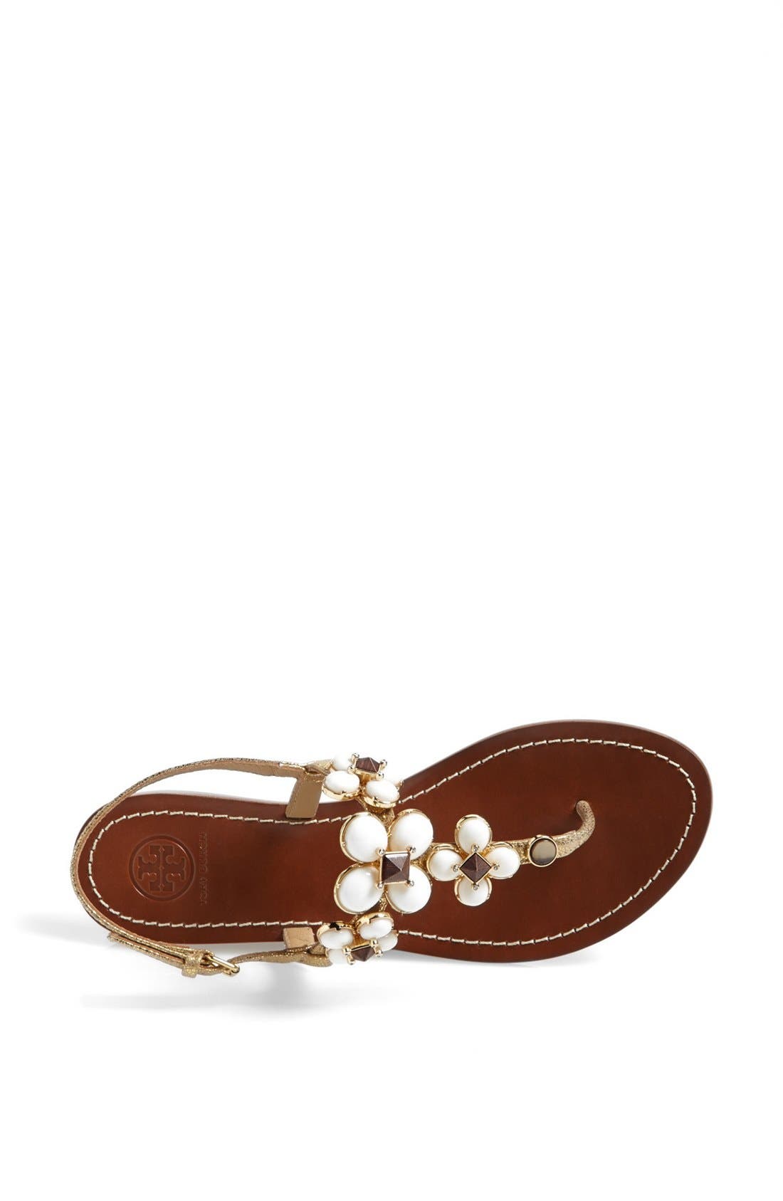 'Jameson' Thong Sandal, Alternate, color, GOLD