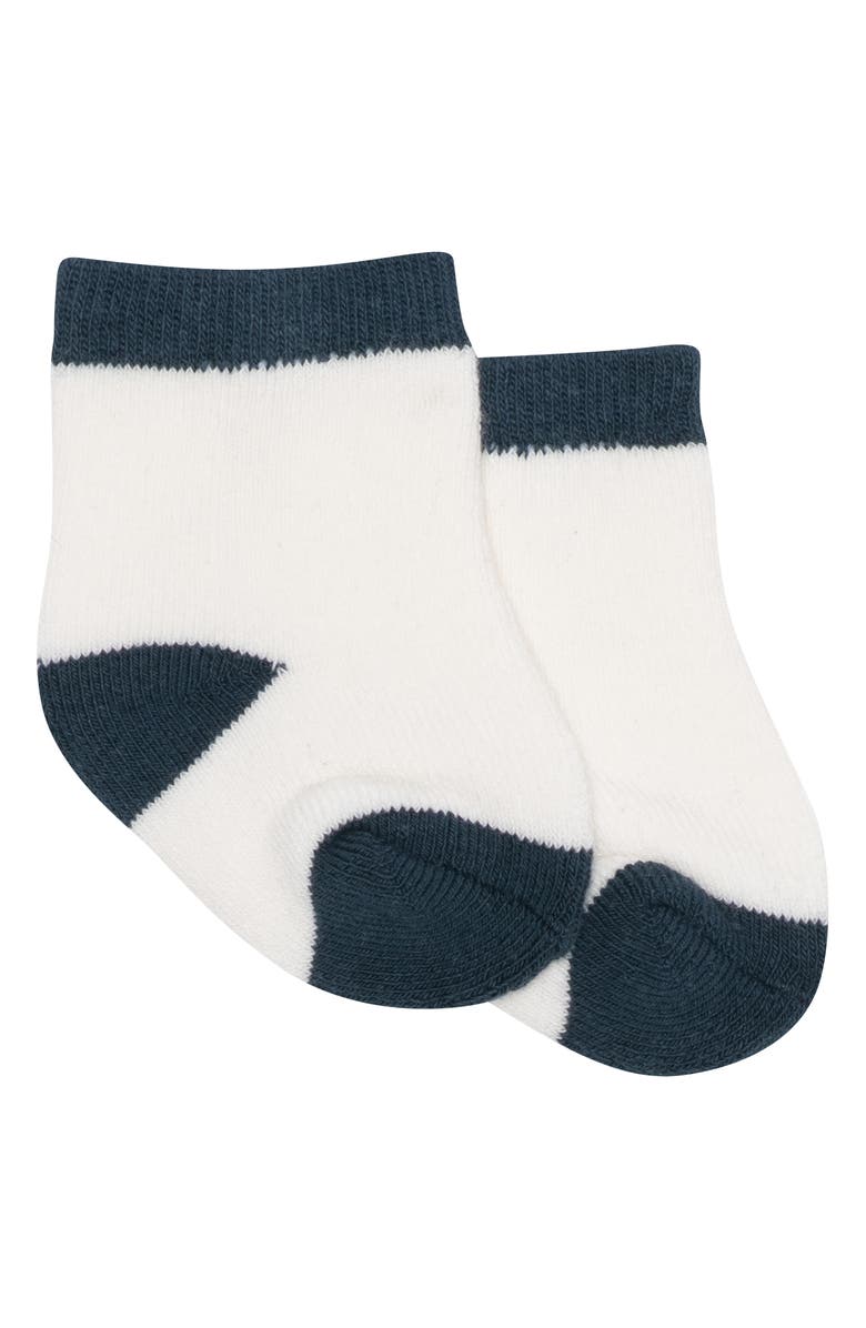 PL Baby by Petit Lem Faux Shearling Sweatshirt, Joggers & Socks Set, Alternate, color, Dino