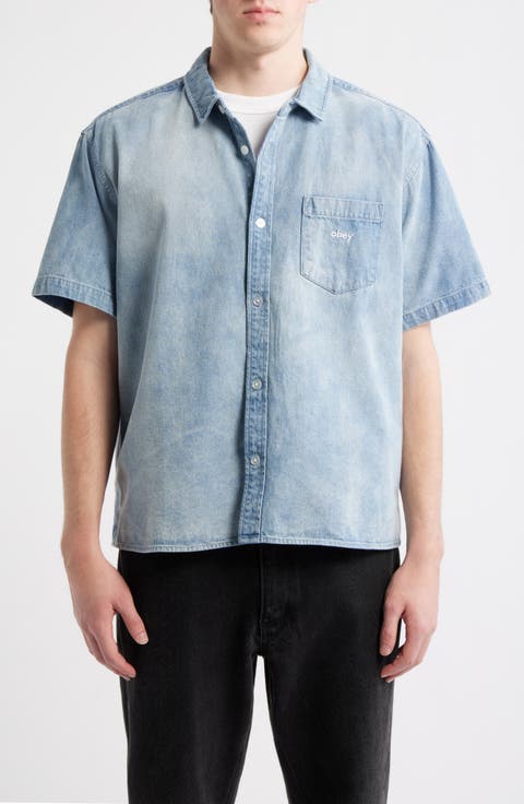Owens Short Sleeve Denim Shirt