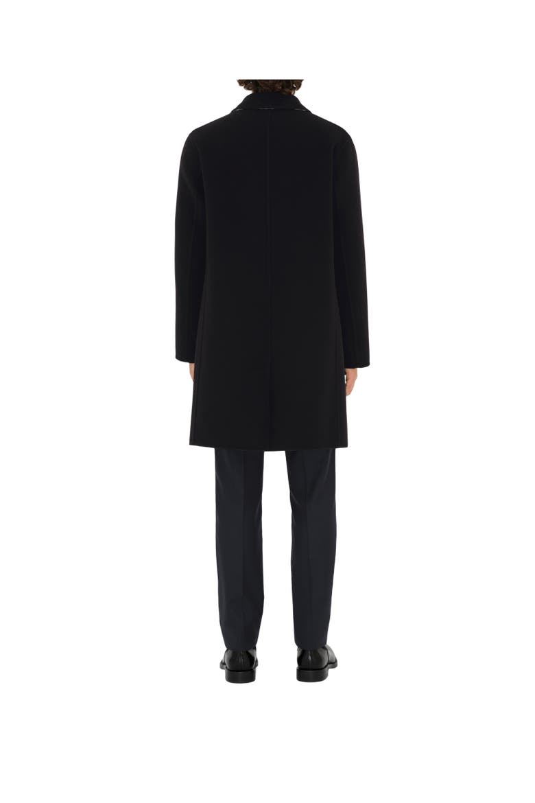 Mid-length Wool Car Coat, Alternate, color, Black/snug