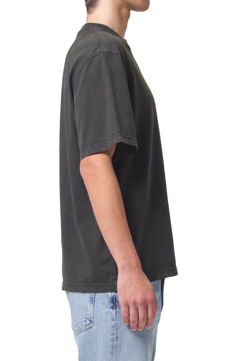 AGOLDE Asha Oversize Mock Neck T-Shirt, Alternate, color, Fracture