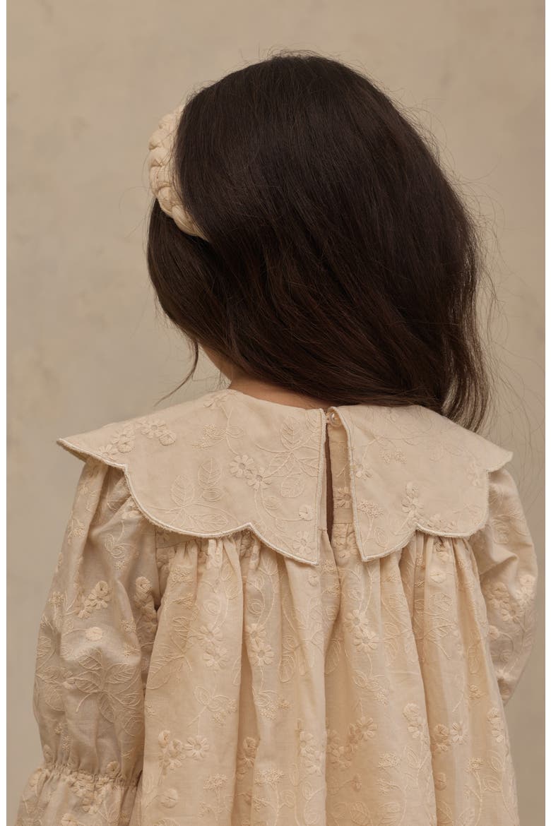 Kids' Mabel Embroidered Cotton Dress & Bloomers Set, Alternate, color, NATURAL