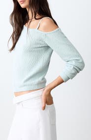 MANGO TEEN Cold Shoulder Sweater