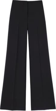 Lafayette 148 New York Thames High Waist Wide Leg Stretch Wool Pants