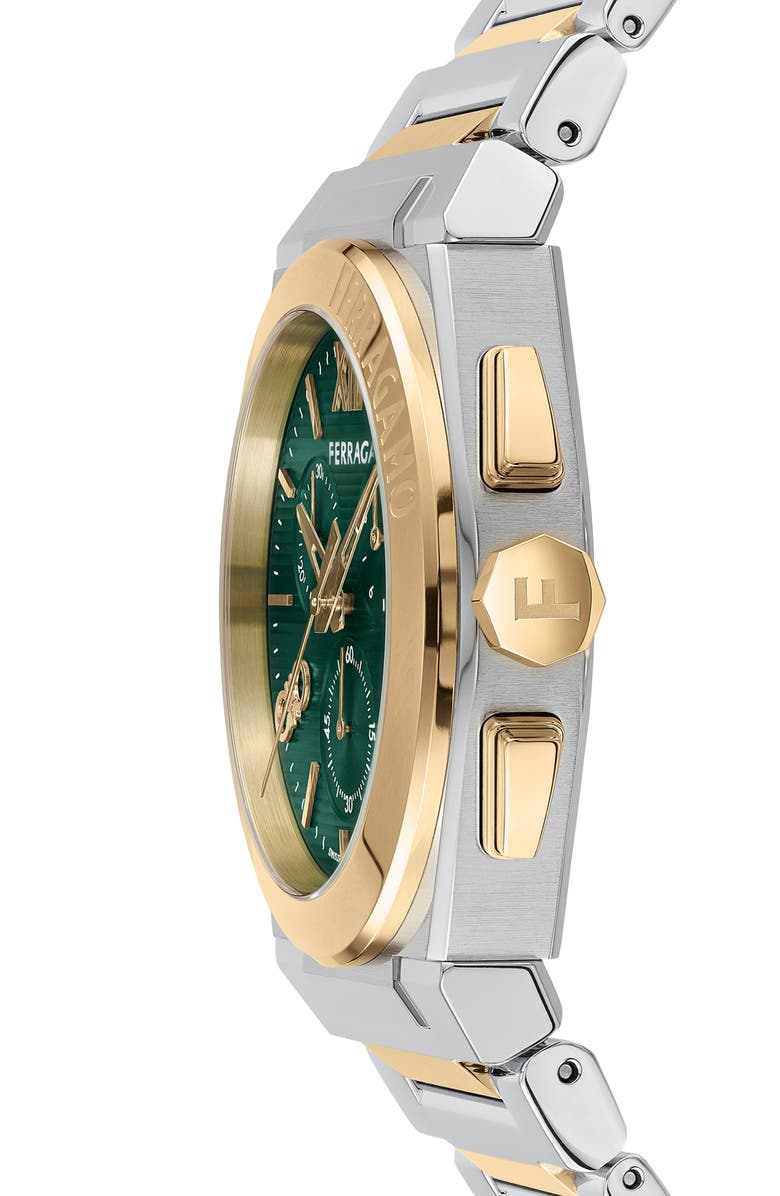 FERRAGAMO Vega Chronograph Bracelet Watch, 42mm, Alternate, color, 