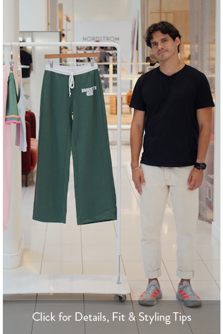 Brookie Wide Leg Cotton Sweatpants video