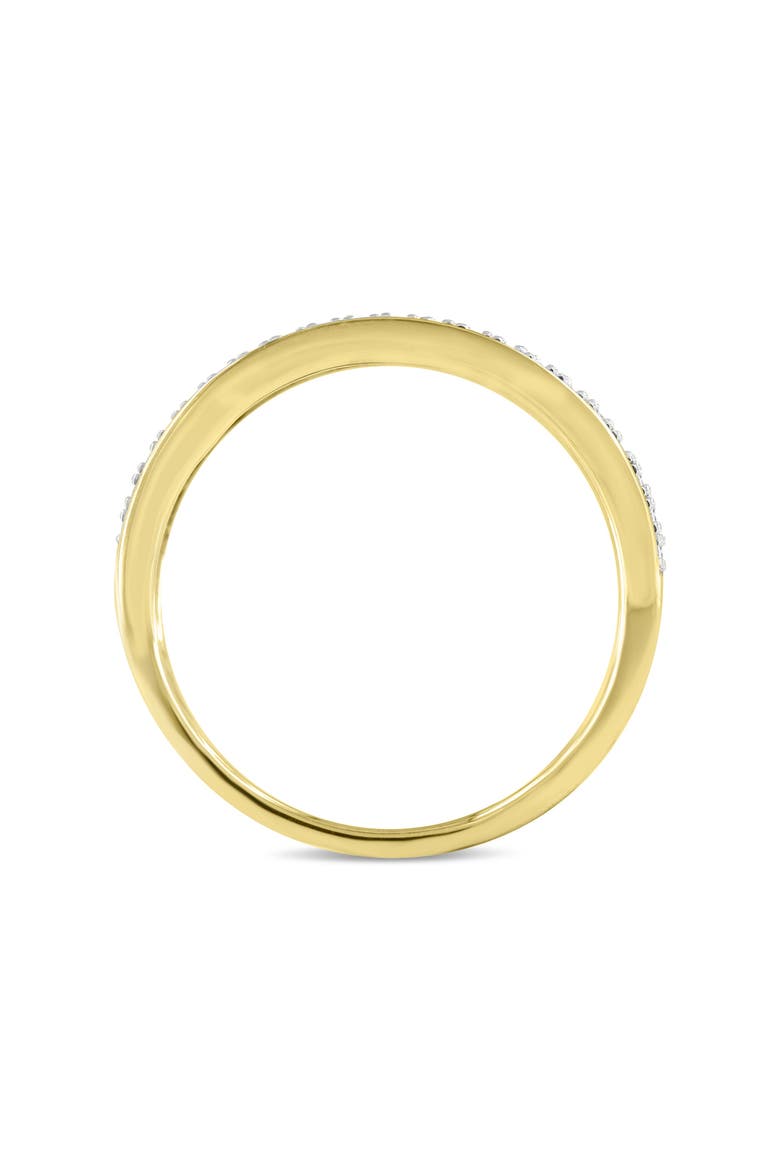 Trium Unisex Diamond Band Ring in 10K Gold, Alternate, color, 10K Yellow Gold