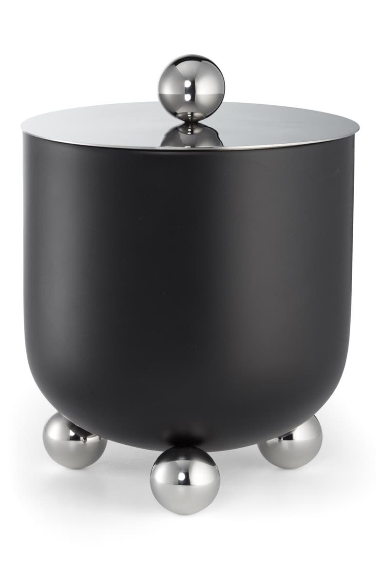 Astro Bar Collection Ice Bucket with Lid, Main, color, BLACK