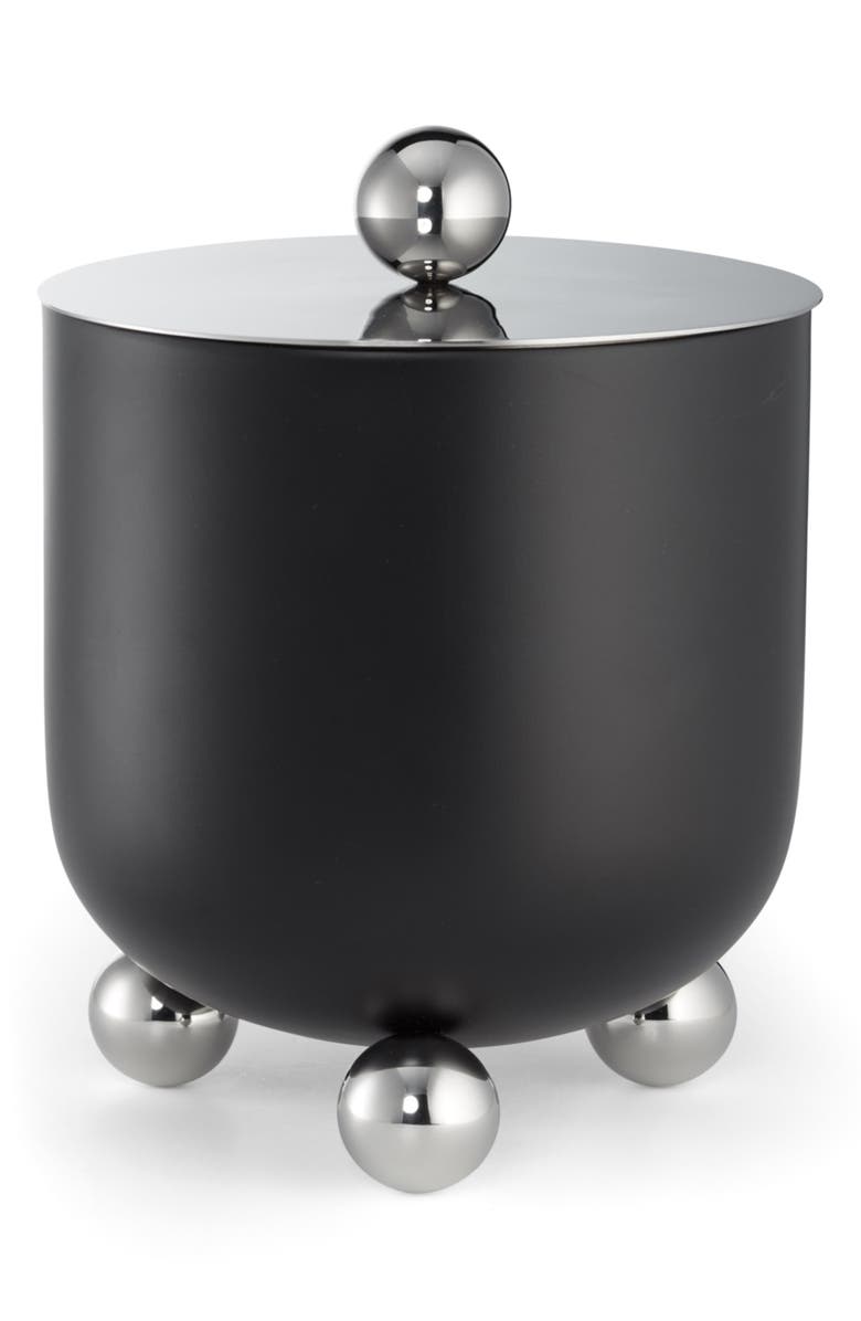 ROSELLI TRADING COMPANY Astro Bar Collection Ice Bucket with Lid, Main, color, Black