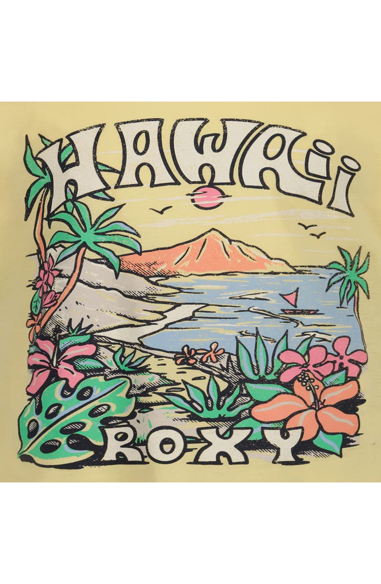 Roxy Kids' Hawaii Oversize Cotton Graphic T-Shirt, Alternate, color, Golden Haze
